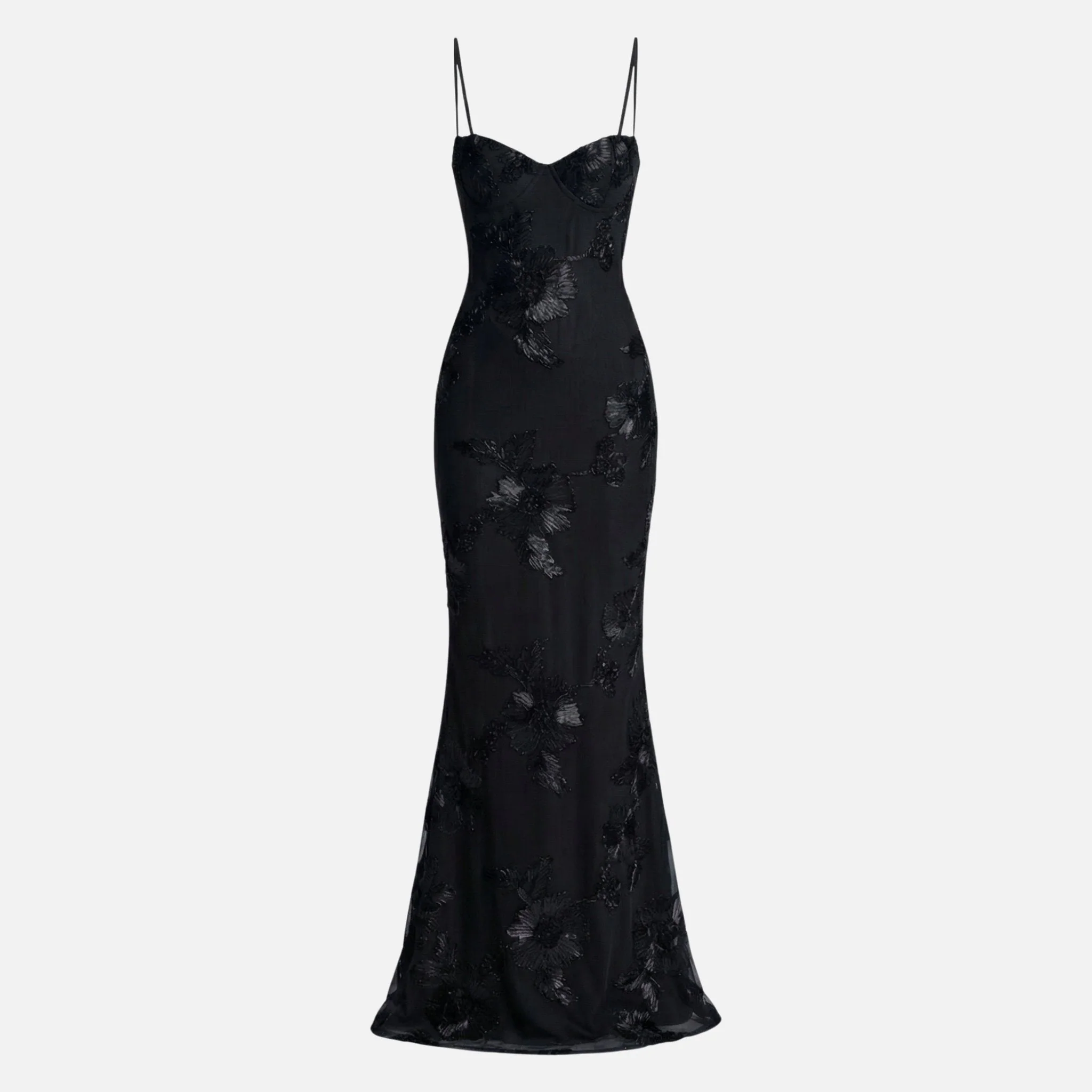 Renate | Damen Figurbetontes Satin Maxikleid Korsagen-Top – Korsett Satin Maxi - Image 8
