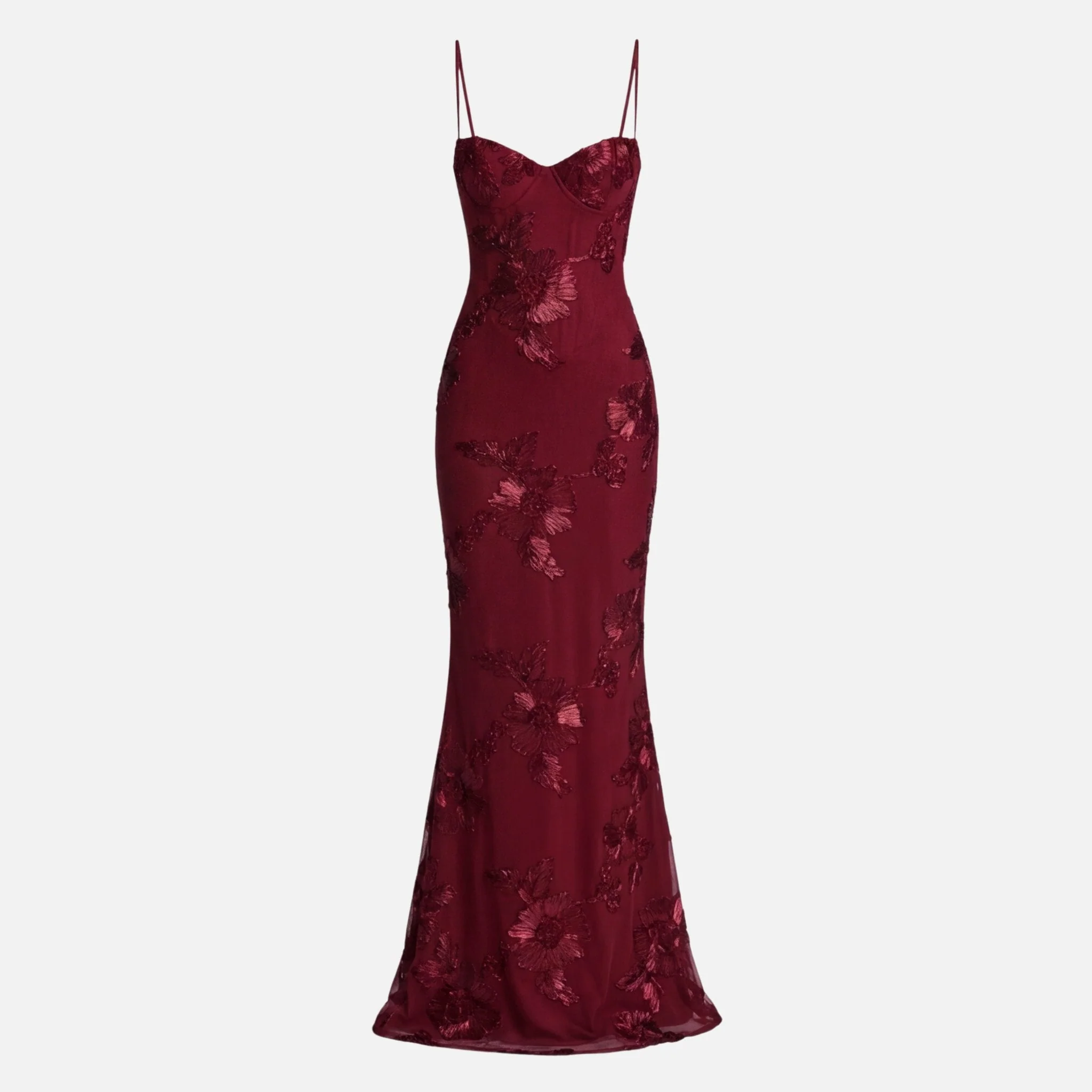 Renate | Damen Figurbetontes Satin Maxikleid Korsagen-Top – Korsett Satin Maxi - Image 9