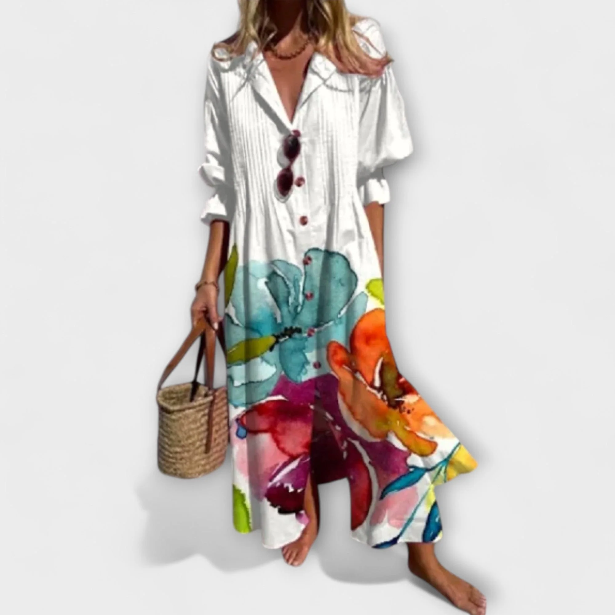 Franziska | Damen Figurschmeichelndes Maxikleid Bauchkaschierung – Maxi Kaschierend 2026 - Image 7