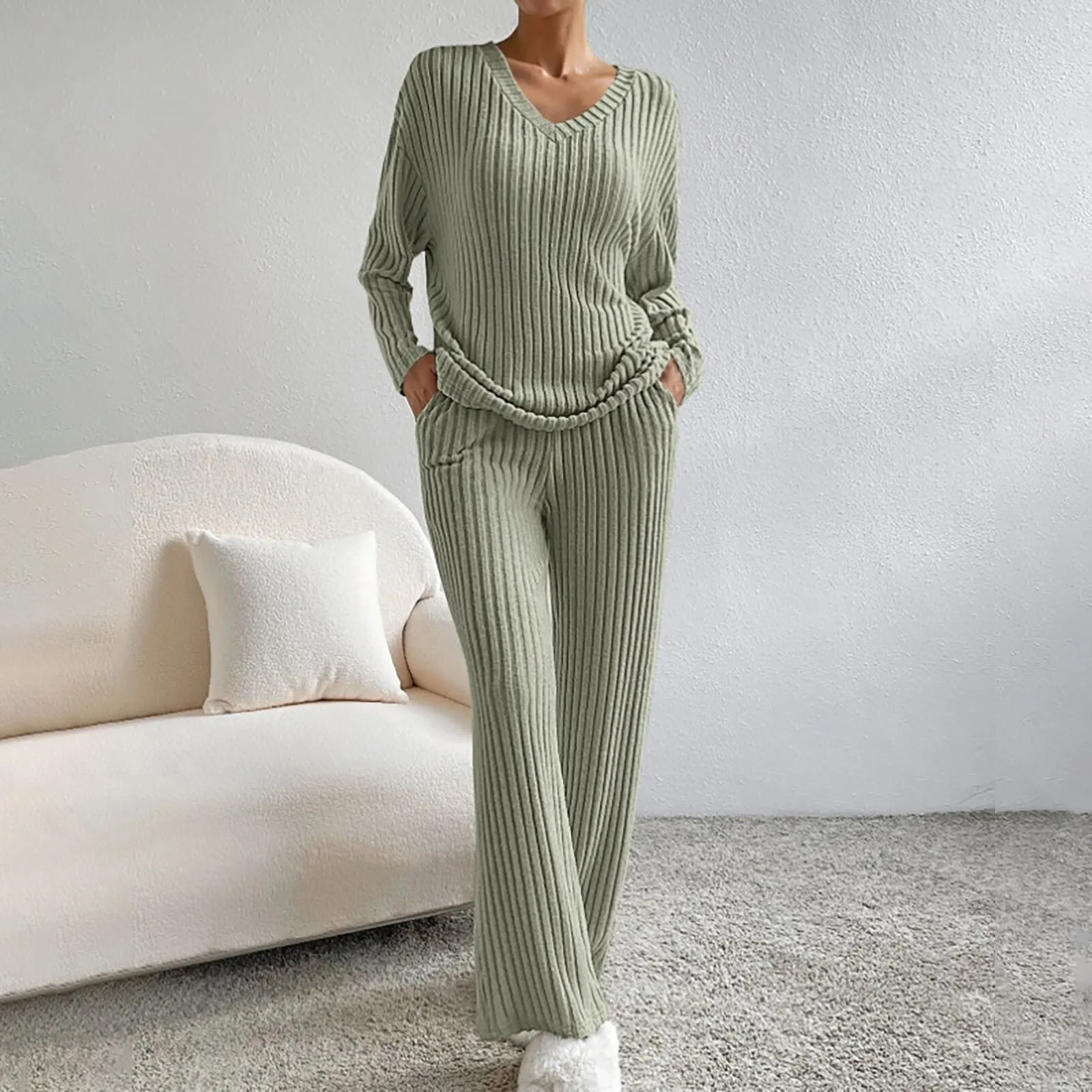 Finja – Geripptes Damen Zweiteiliges Set Stilvoll Und Modern - Image 13