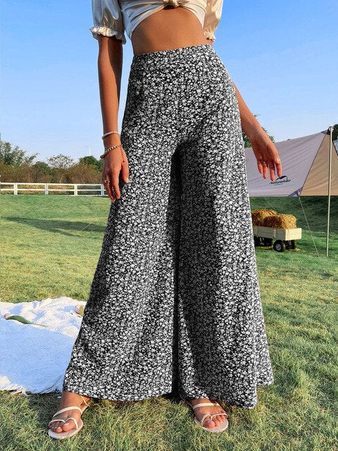 FINLEY - Bedruckte Hose mit Blumenmuster - Image 2