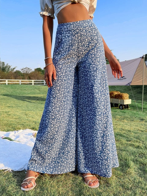 FINLEY - Bedruckte Hose mit Blumenmuster - Image 3