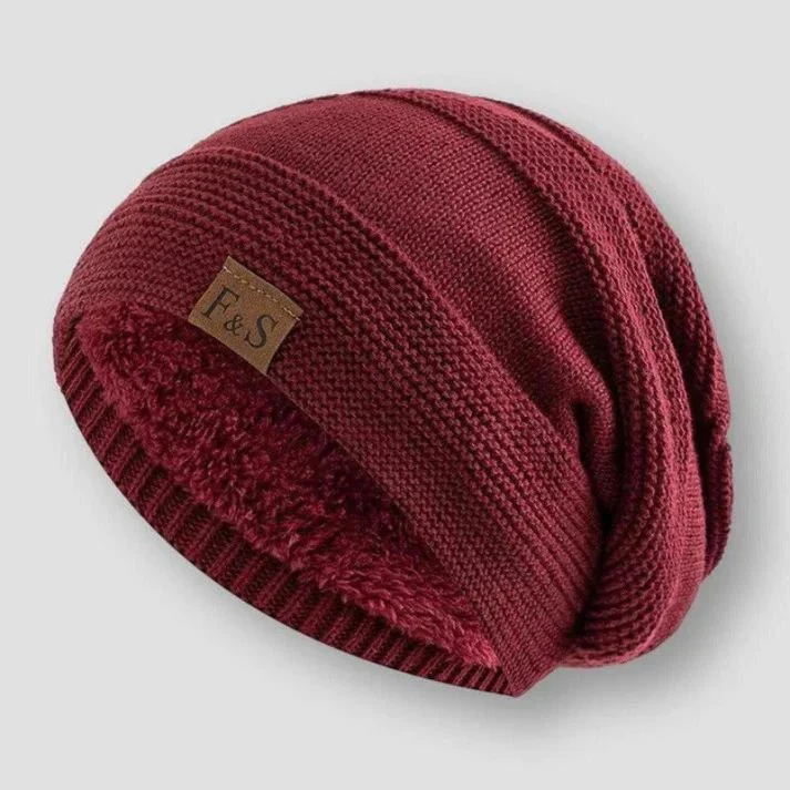 Finn – Gefütterte Strickmütze mit Umschlag Unisex - Image 5