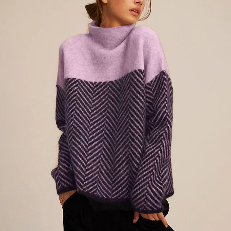 Fischgräten-Pullover – Raffinierte Wärme mit moderner Eleganz - Image 3