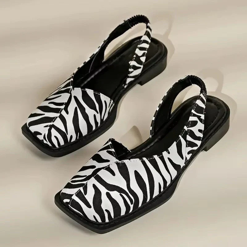Nora | Damen Flache Schuhe Eckige Spitze Fersenriemen Veganes Leder – Square Toe 2026 - Image 5