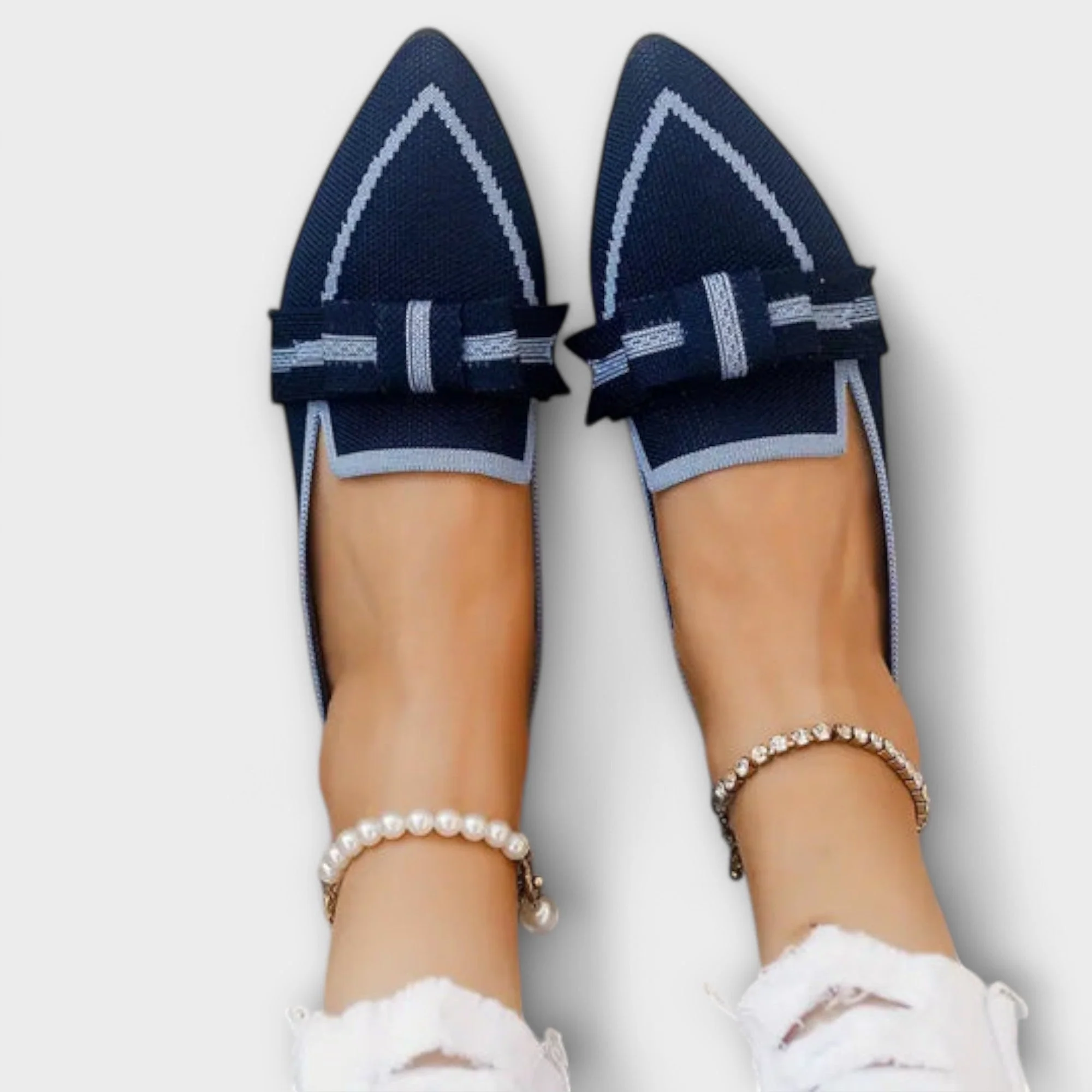 Flache Damenschuhe mit geknotetem Design - Image 2