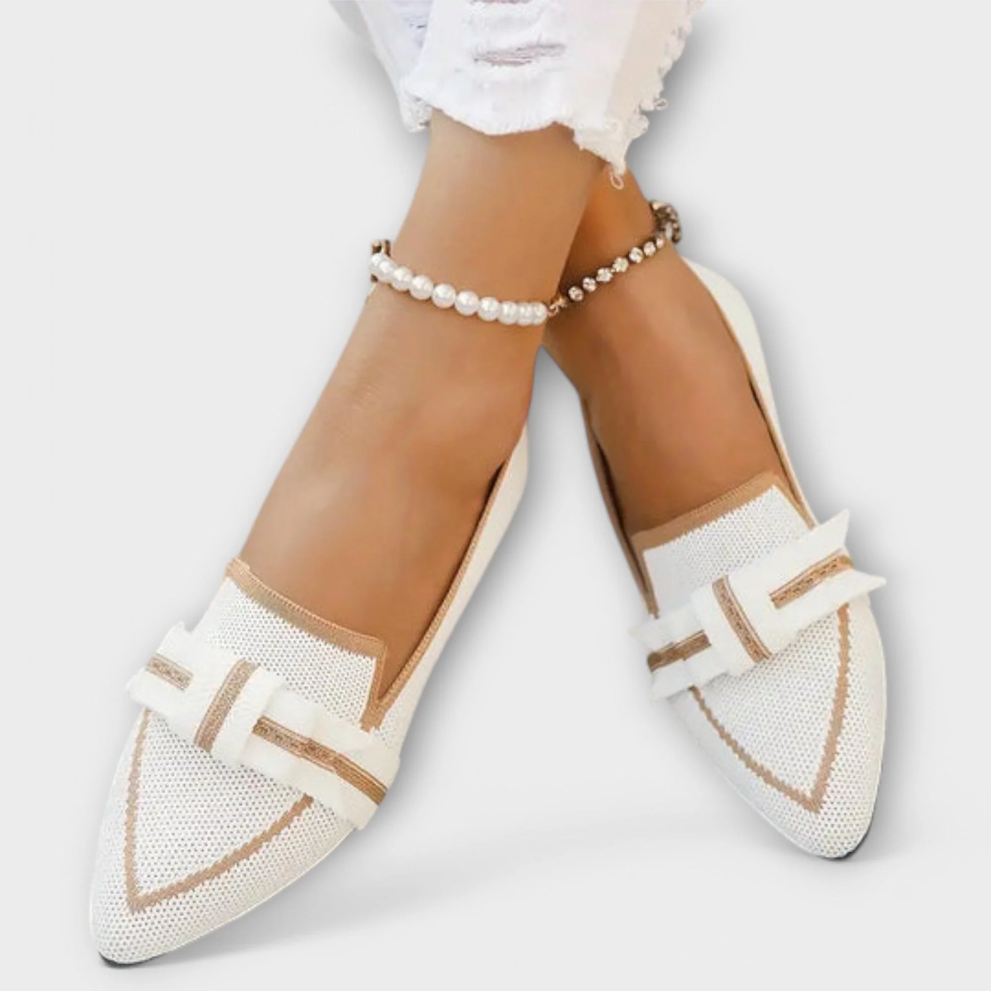 Flache Damenschuhe mit geknotetem Design - Image 3