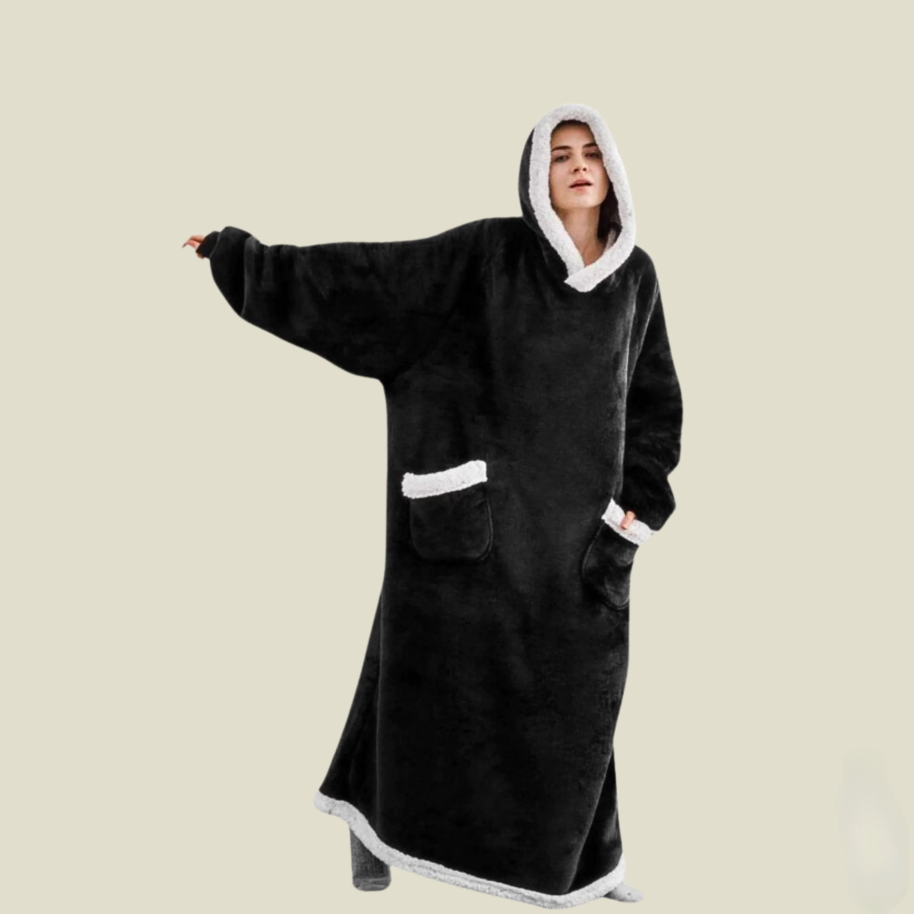 Flauschige Kapuzendecke für Männer und Frauen - Ray - Image 3