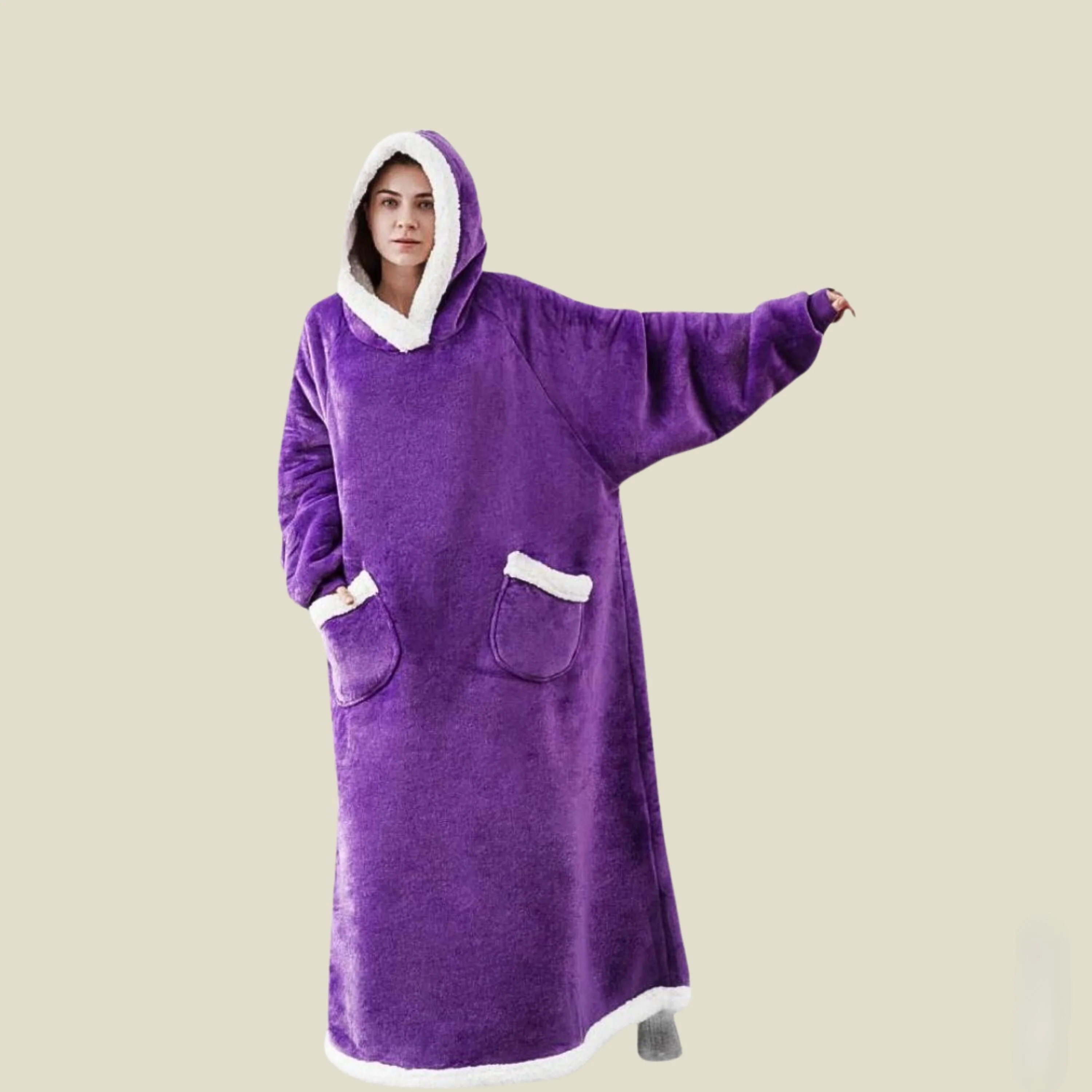 Flauschige Kapuzendecke für Männer und Frauen - Ray - Image 6