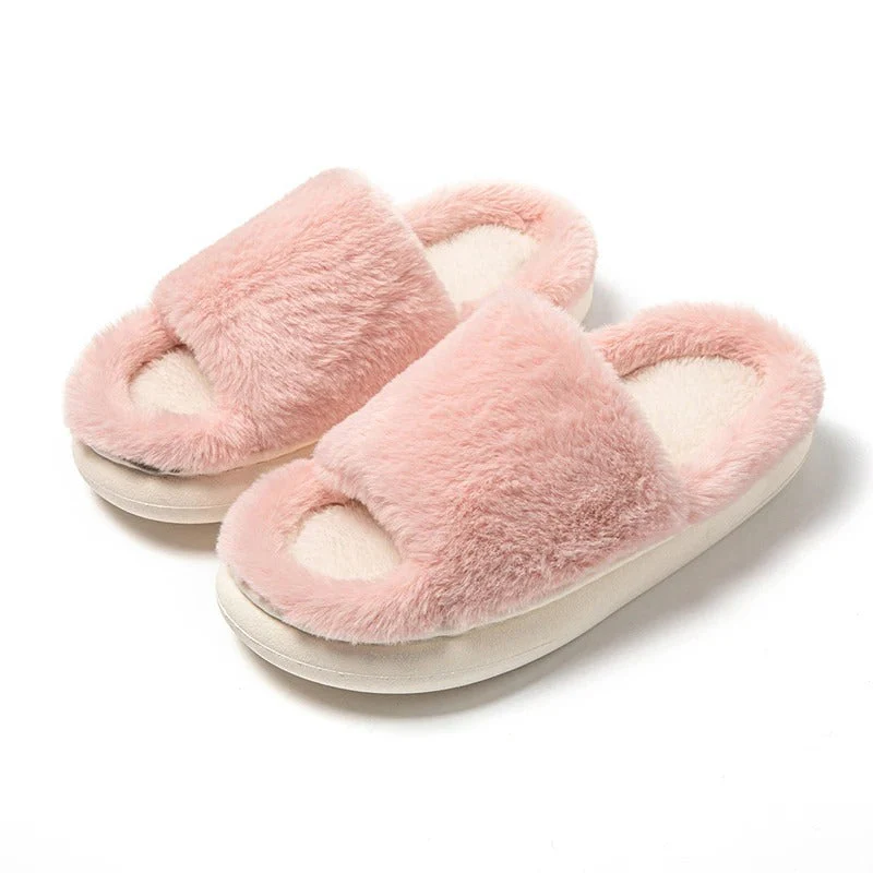 Flauschige Peep Toe Hausschuhe für Damen - Image 5
