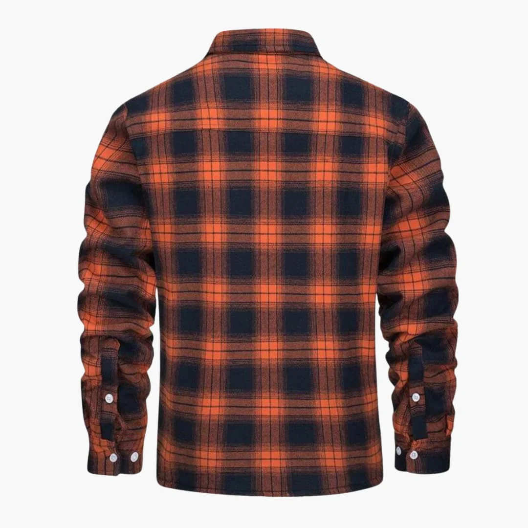 Fleecegefütterte Karo Jacke für Herren - Image 2