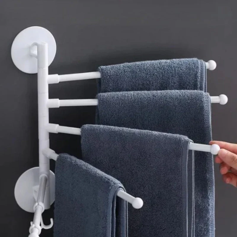 FlexiRack – Zusammenklappbare, rotierende Wandhalterung und Handtuchhalter - Image 5