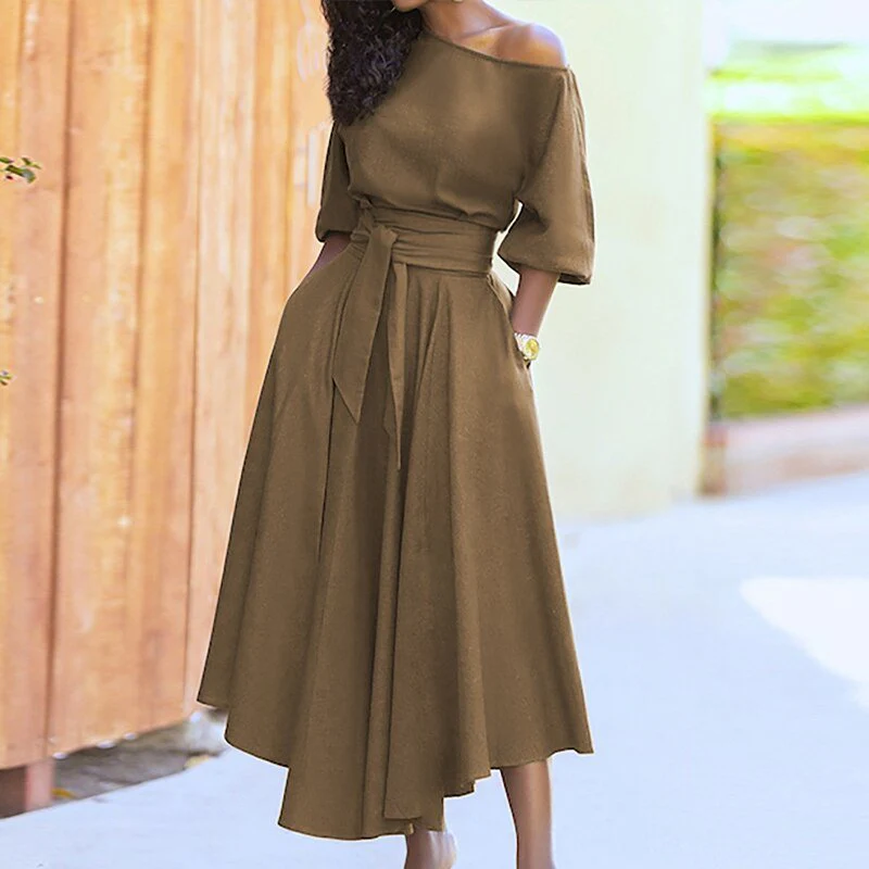 Fließendes A-Linien-Kleid für zeitlose Eleganz für Damen - Image 11