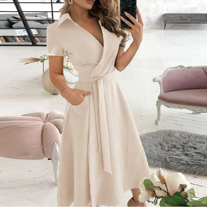 Fließendes A-Linien-Kleid für zeitlose Eleganz für Damen - Image 12