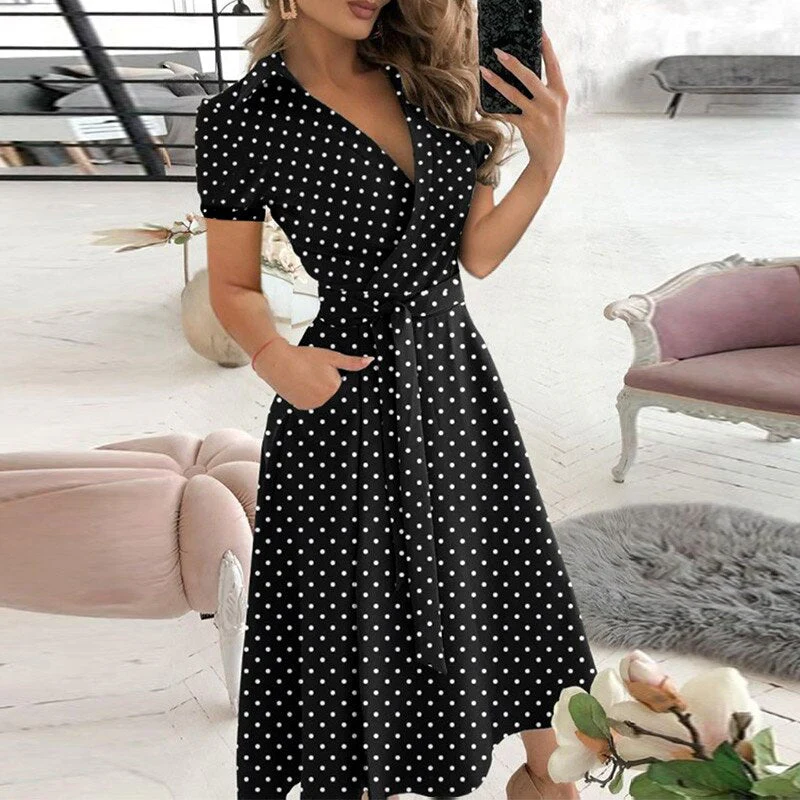 Fließendes A-Linien-Kleid für zeitlose Eleganz für Damen - Image 4