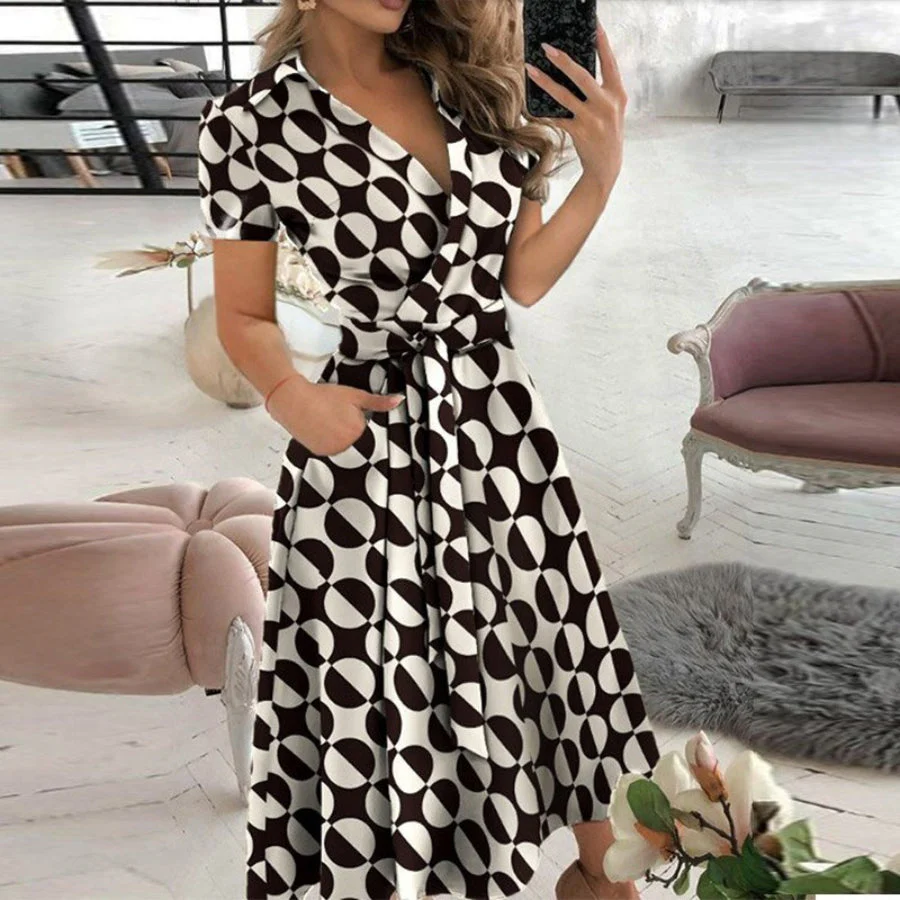 Fließendes A-Linien-Kleid für zeitlose Eleganz für Damen - Image 8