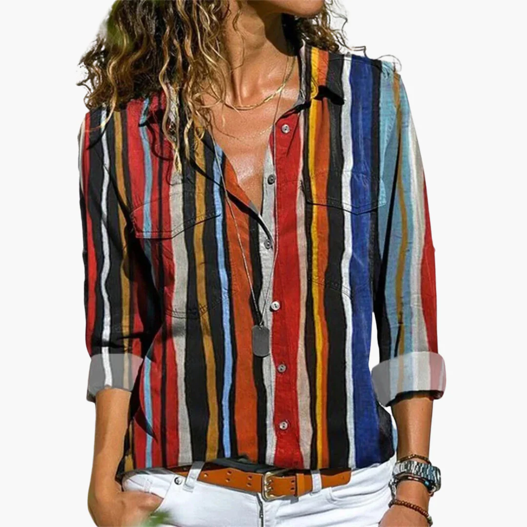 Fließendes Loose-Fit-Shirt für Damen - Bequem & Vielseitig - Image 2