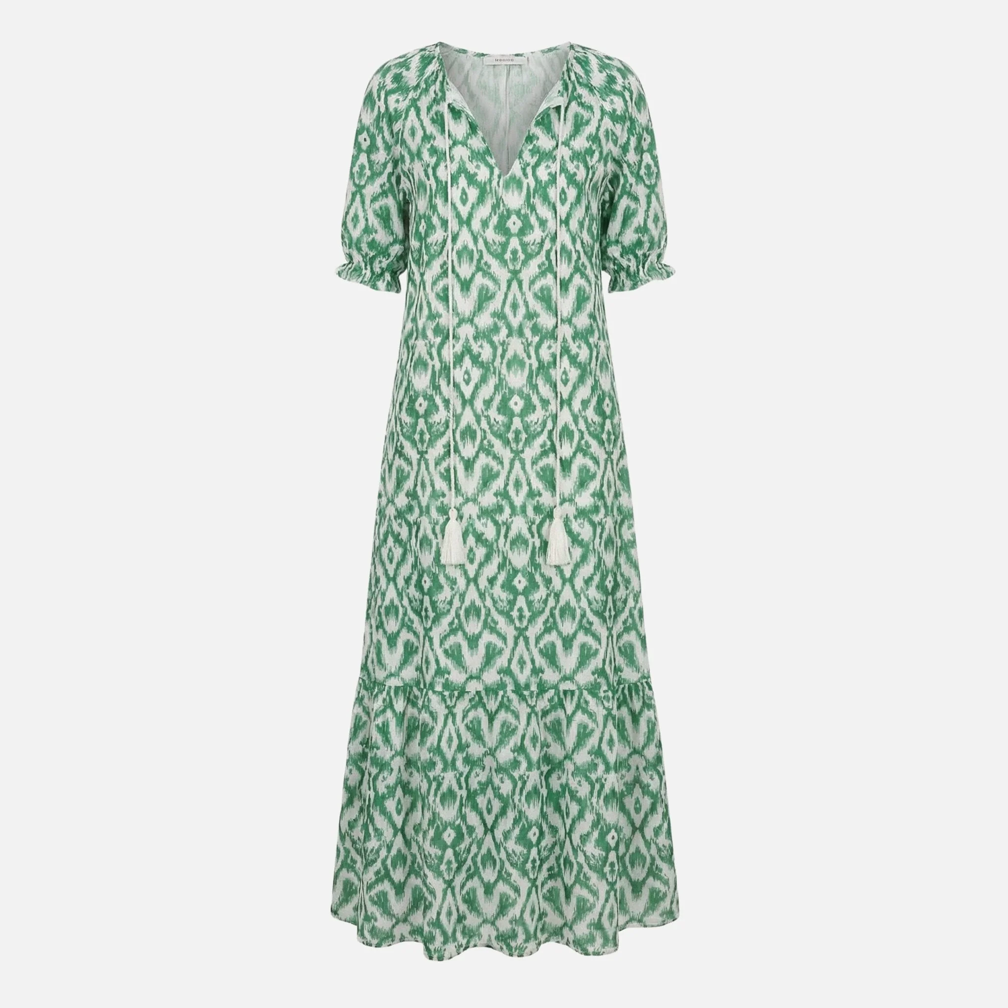 Lieselotte | Damen Fließendes Midikleid Viskose-Mix V-Ausschnitt – Viskose Midi V-Neck - Image 9