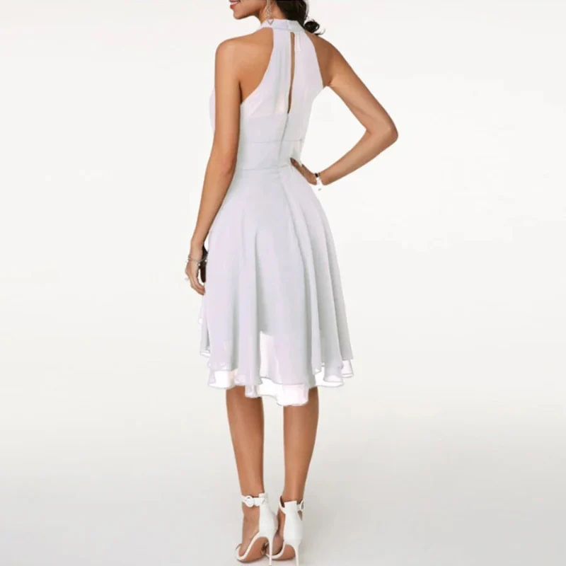 Fließendes Neckholderkleid für Damen | Mini - Image 3