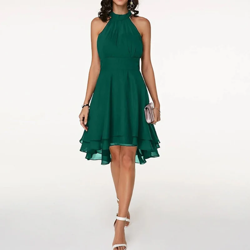 Fließendes Neckholderkleid für Damen | Mini - Image 4