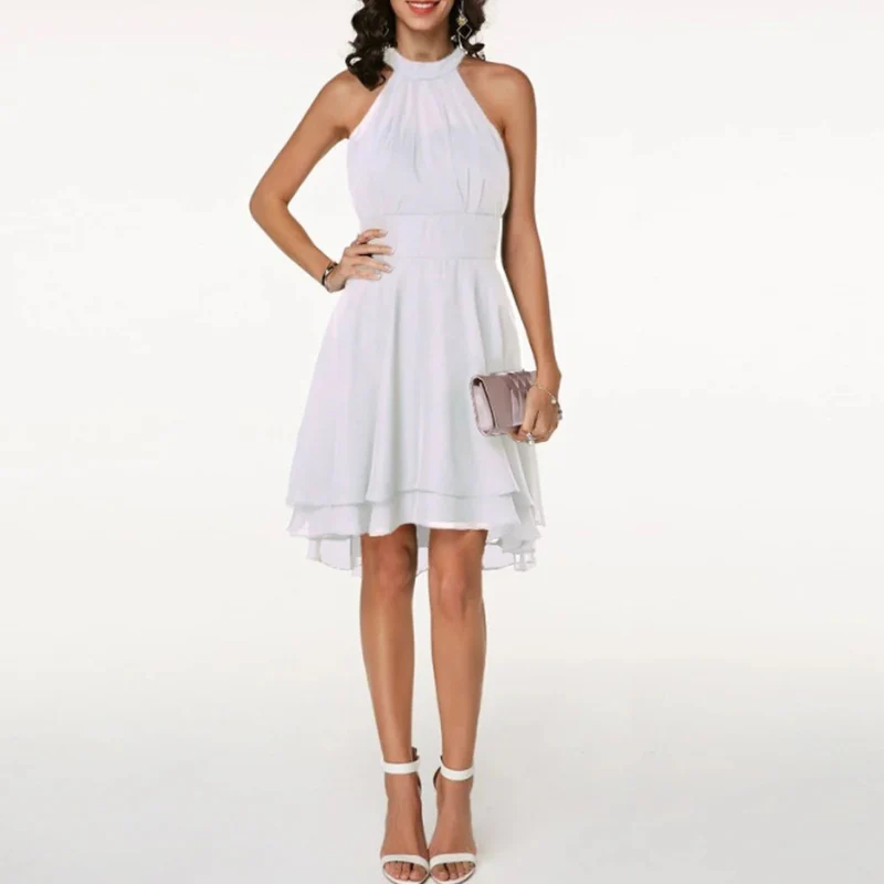 Fließendes Neckholderkleid für Damen | Mini - Image 8