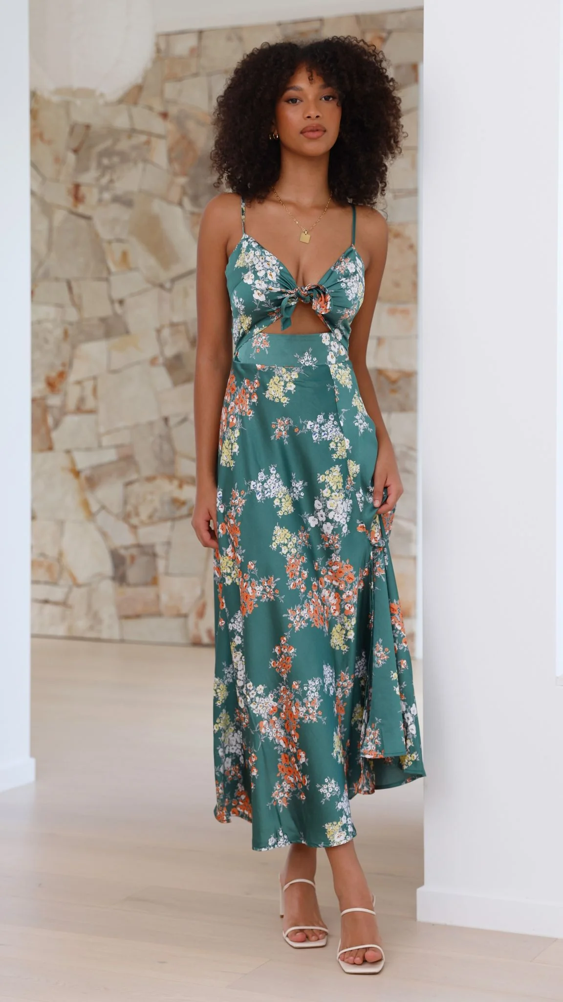 Flora | Romantisches Midikleid mit Blumendruck - Image 3