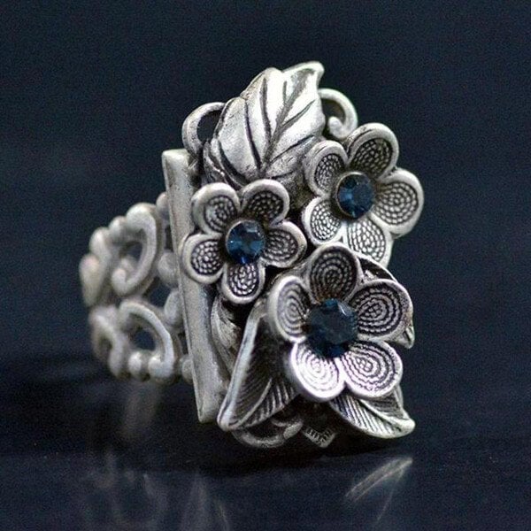 Floraler Saphir-Ring - Image 3