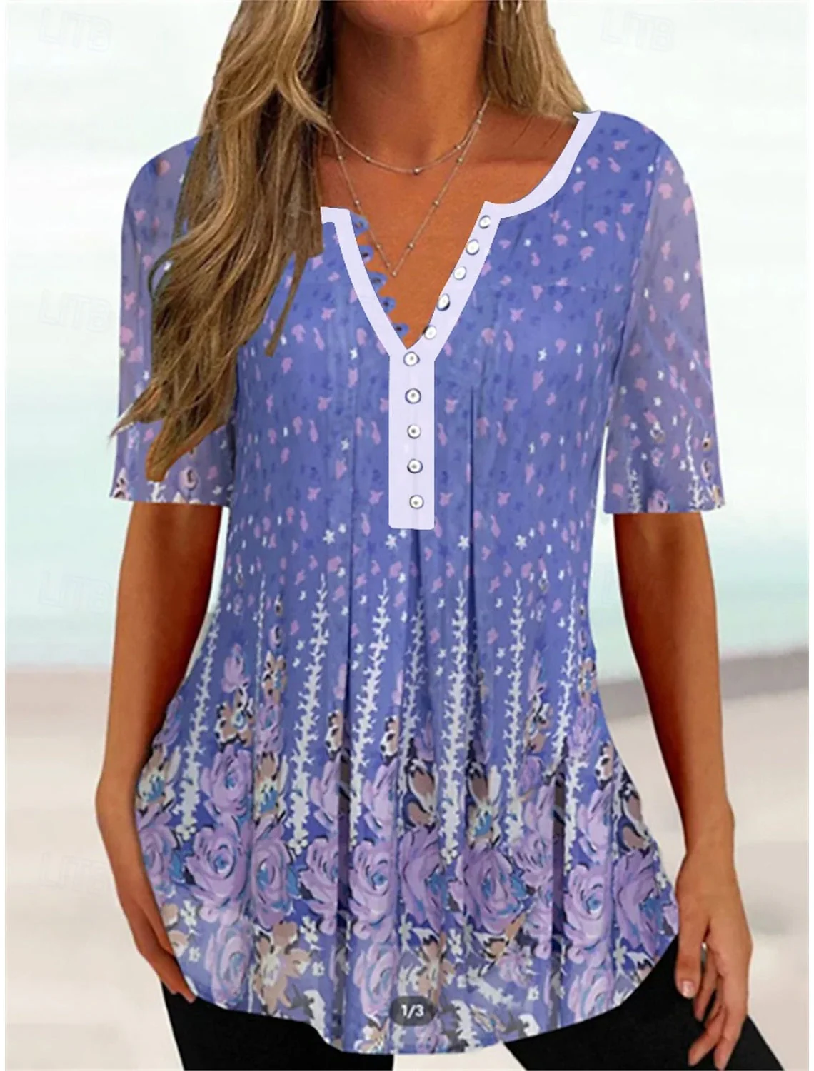 Florales Vintage-Sommerhemd - Lorelei - Image 2