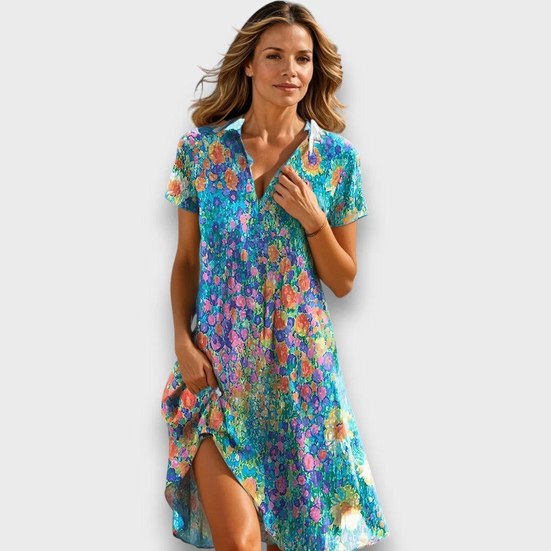 Florena – Blumenkleid mit lockerem Schnitt - Image 3