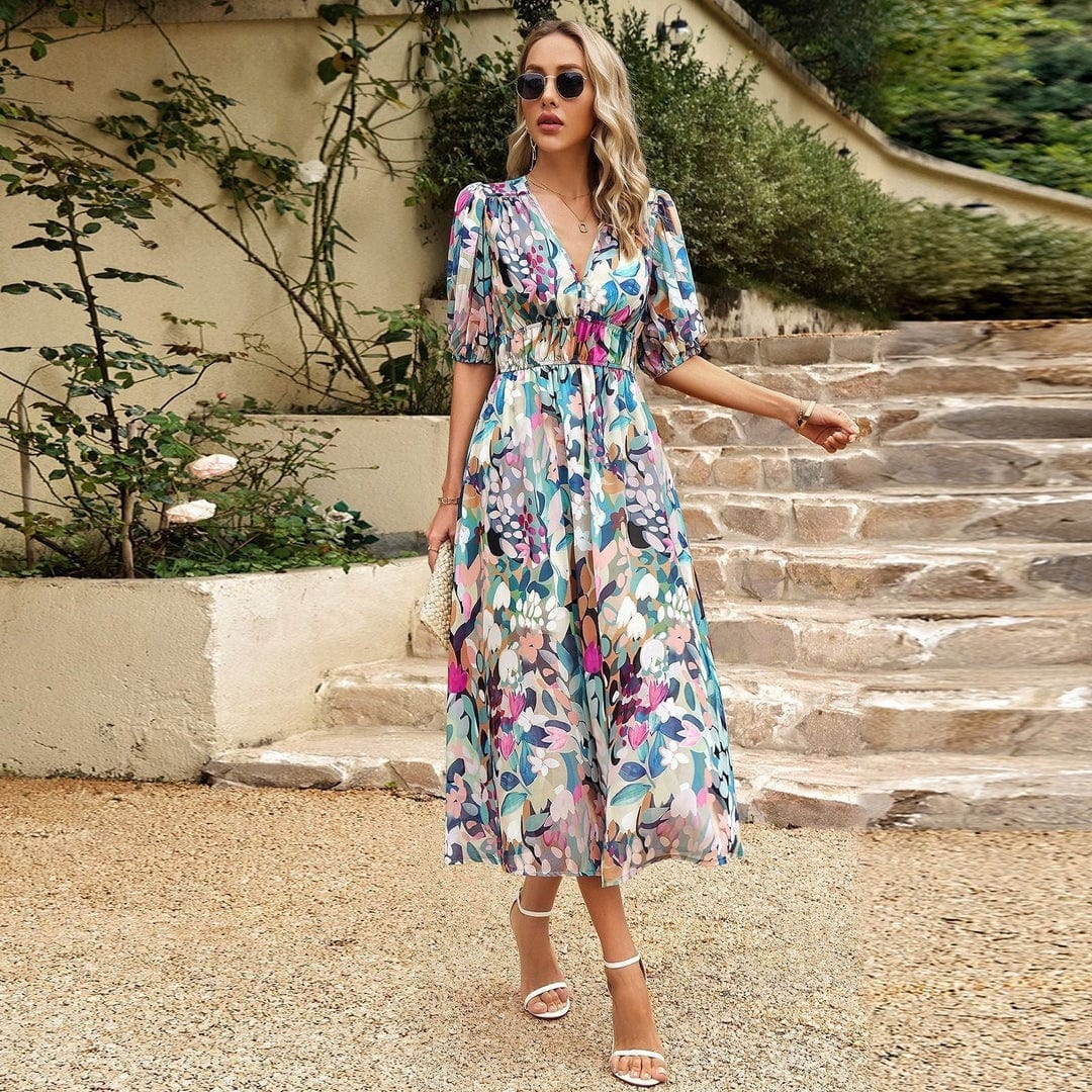 Florence | Boho-Maxikleid mit Blumendruck – Luftige Eleganz für den Sommer - Image 2