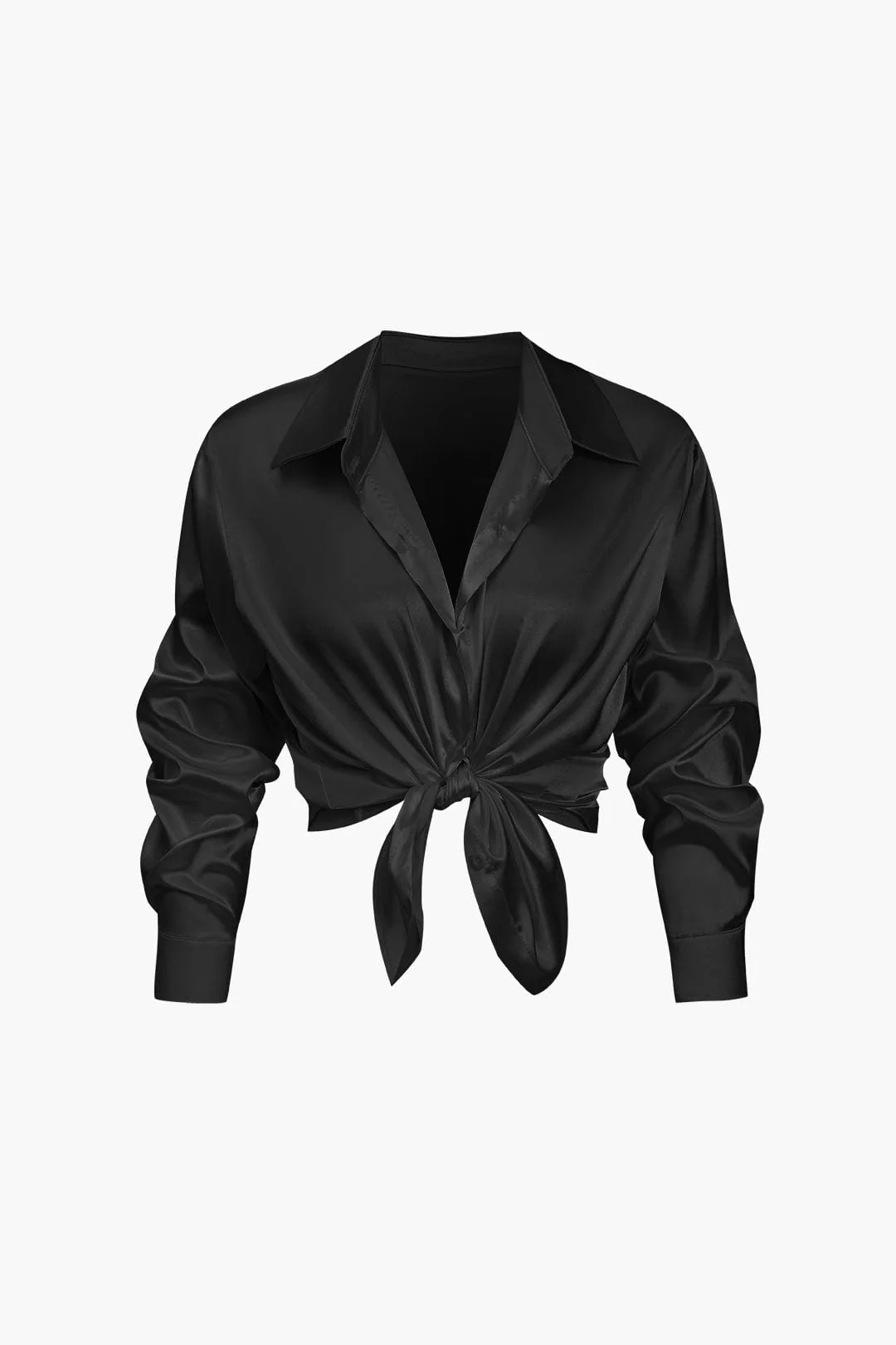 Florentine | Elegante Langarm-Bluse aus seidigem Satin - Image 24