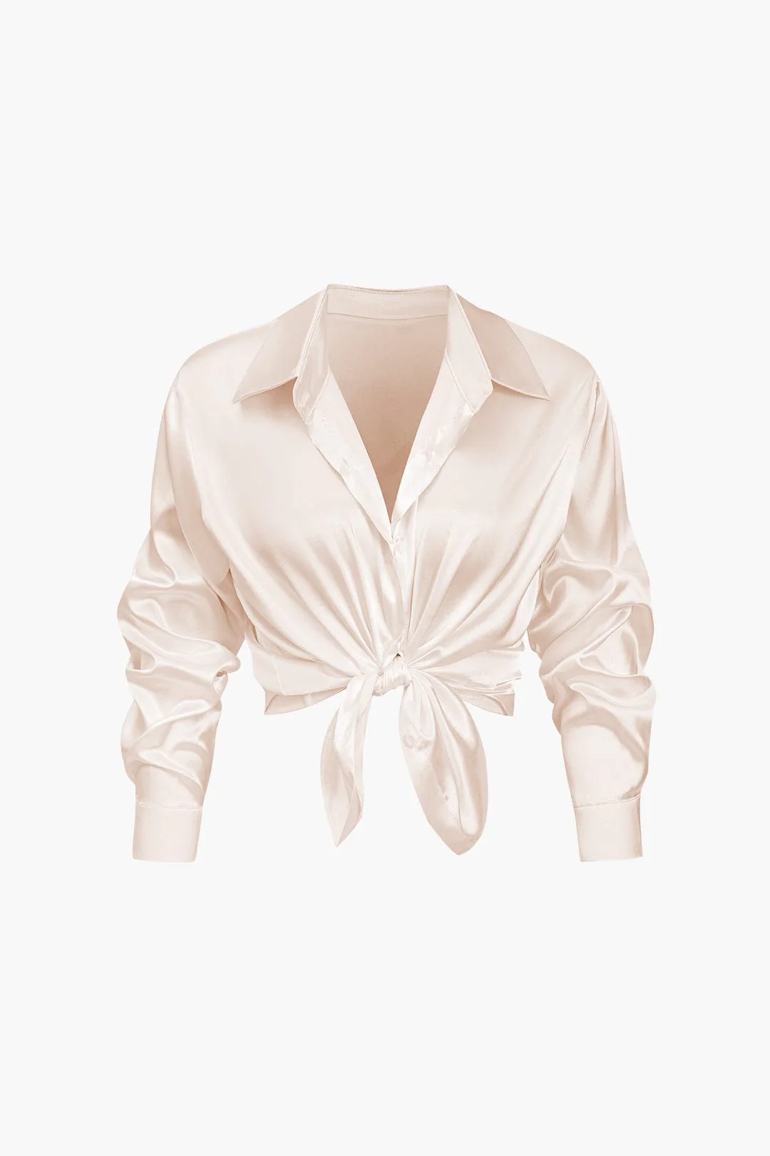 Florentine | Elegante Langarm-Bluse aus seidigem Satin - Image 25
