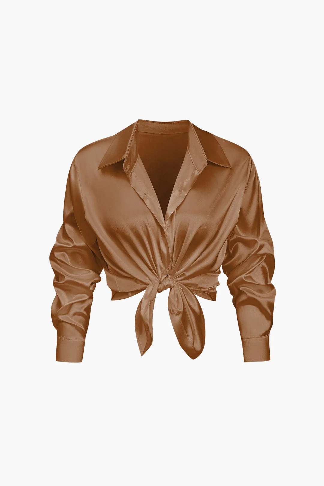 Florentine | Elegante Langarm-Bluse aus seidigem Satin - Image 26
