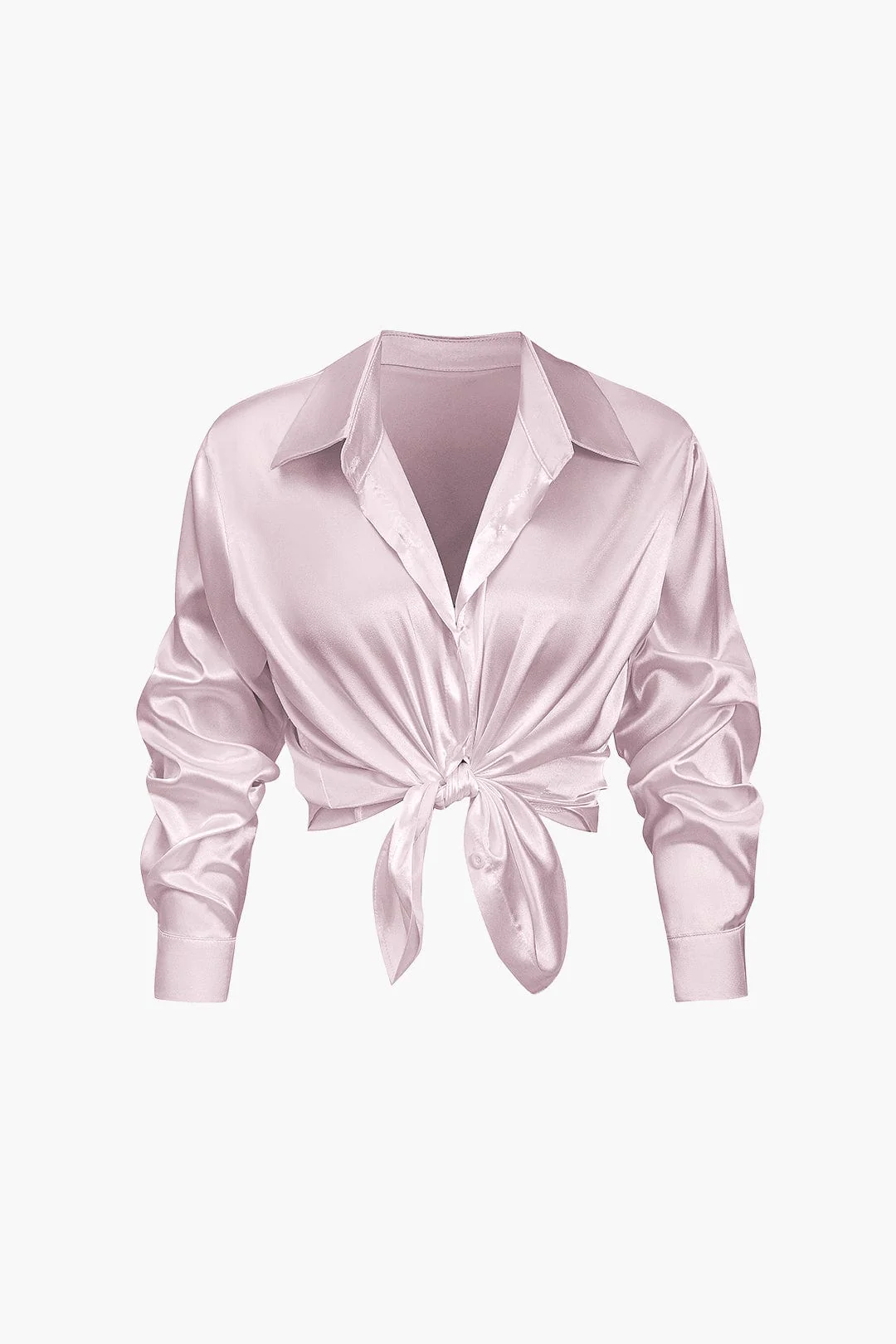 Florentine | Elegante Langarm-Bluse aus seidigem Satin - Image 27