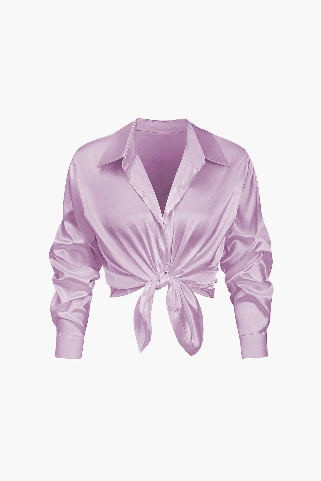 Florentine | Elegante Langarm-Bluse aus seidigem Satin - Image 29