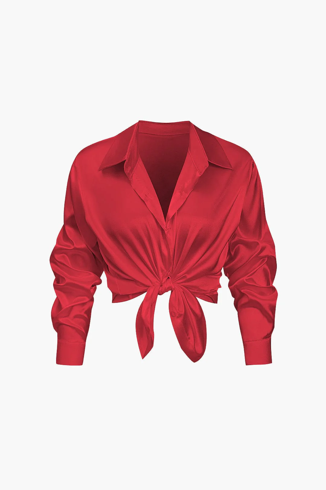 Florentine | Elegante Langarm-Bluse aus seidigem Satin - Image 30