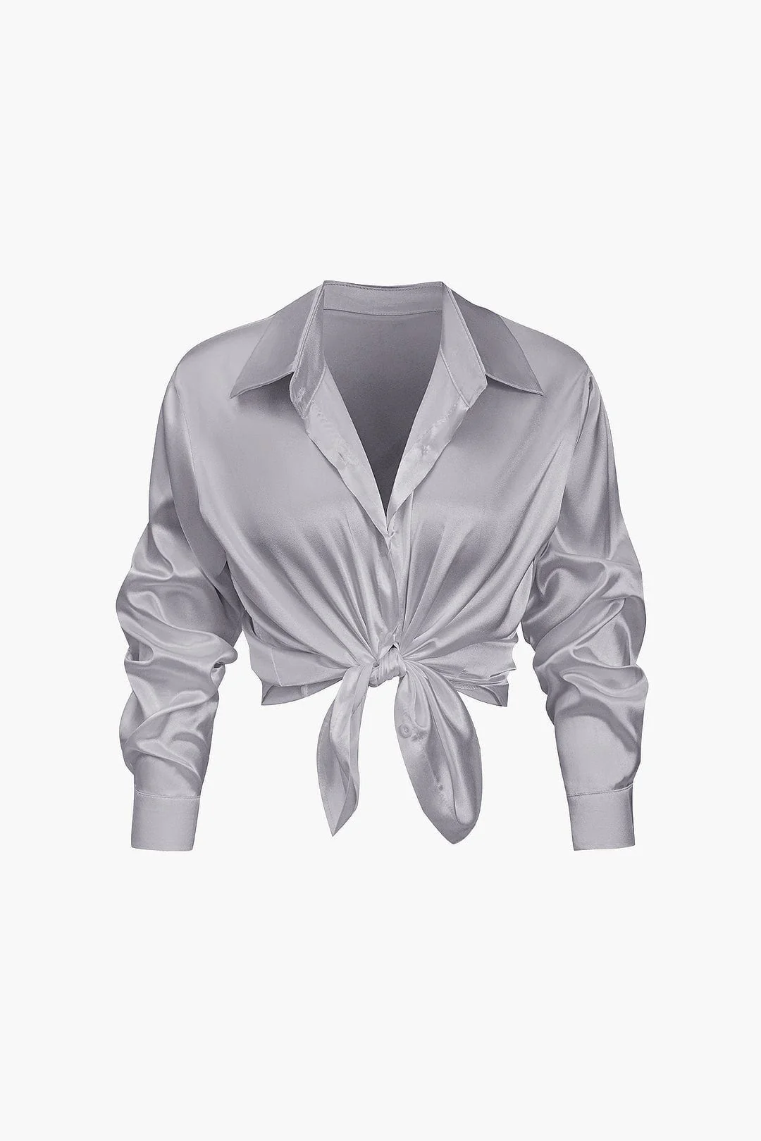 Florentine | Elegante Langarm-Bluse aus seidigem Satin - Image 31