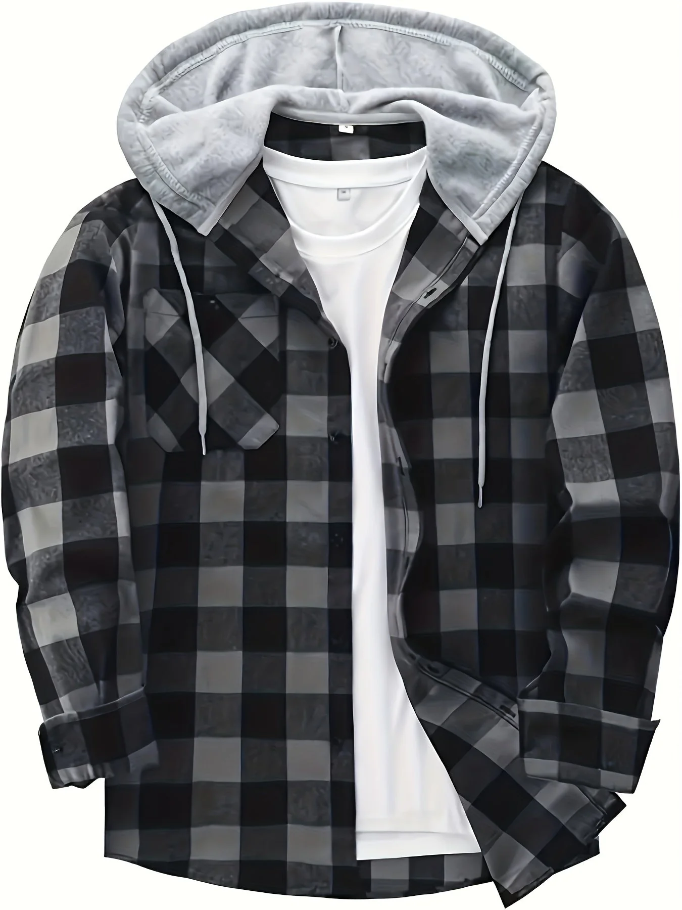 Florian | Kariertes Hoodie-Hemd - Image 11