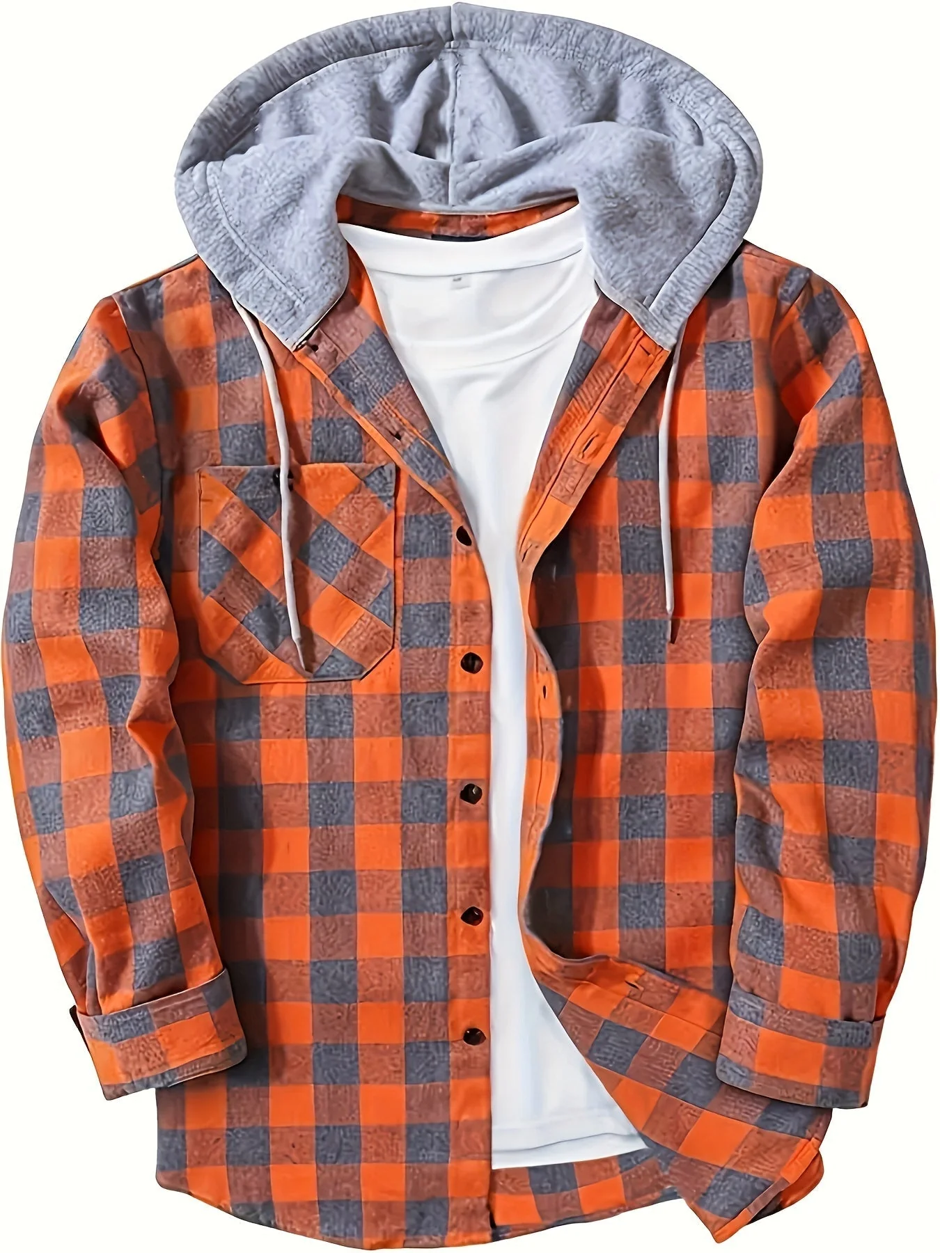 Florian | Kariertes Hoodie-Hemd - Image 12