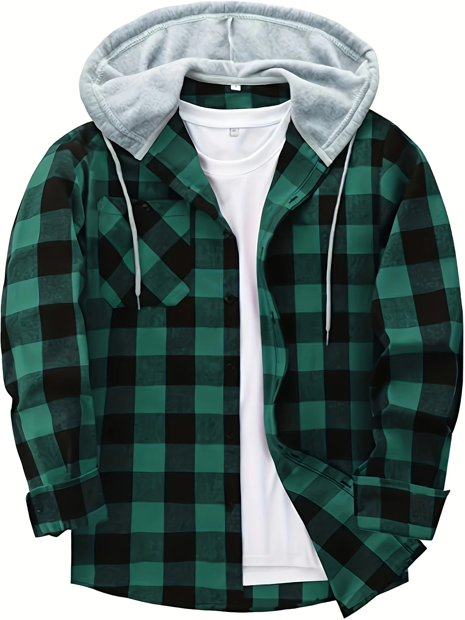 Florian | Kariertes Hoodie-Hemd - Image 13