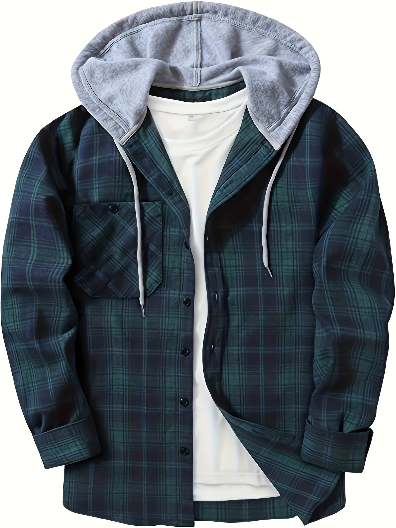 Florian | Kariertes Hoodie-Hemd - Image 14