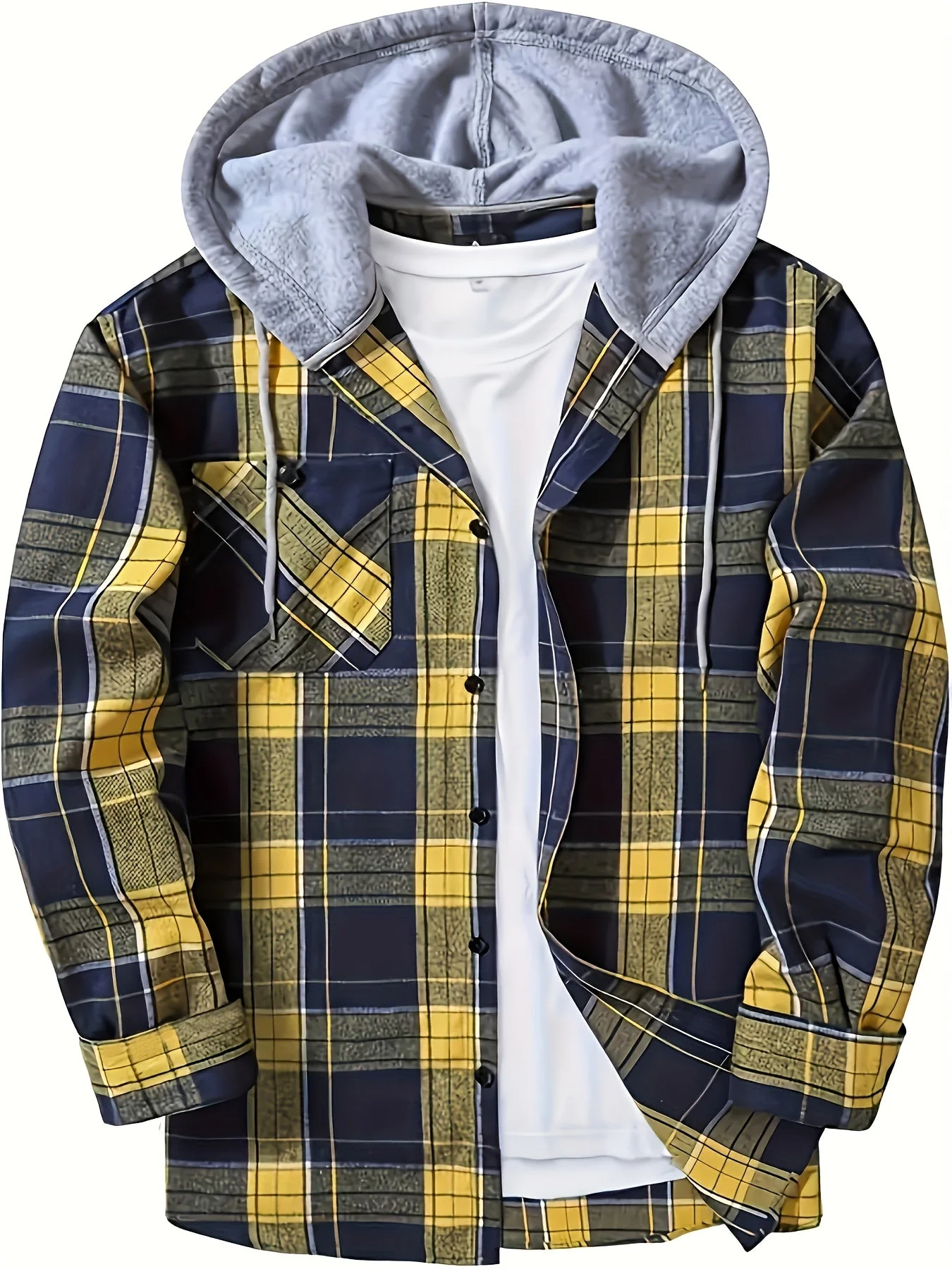 Florian | Kariertes Hoodie-Hemd - Image 8