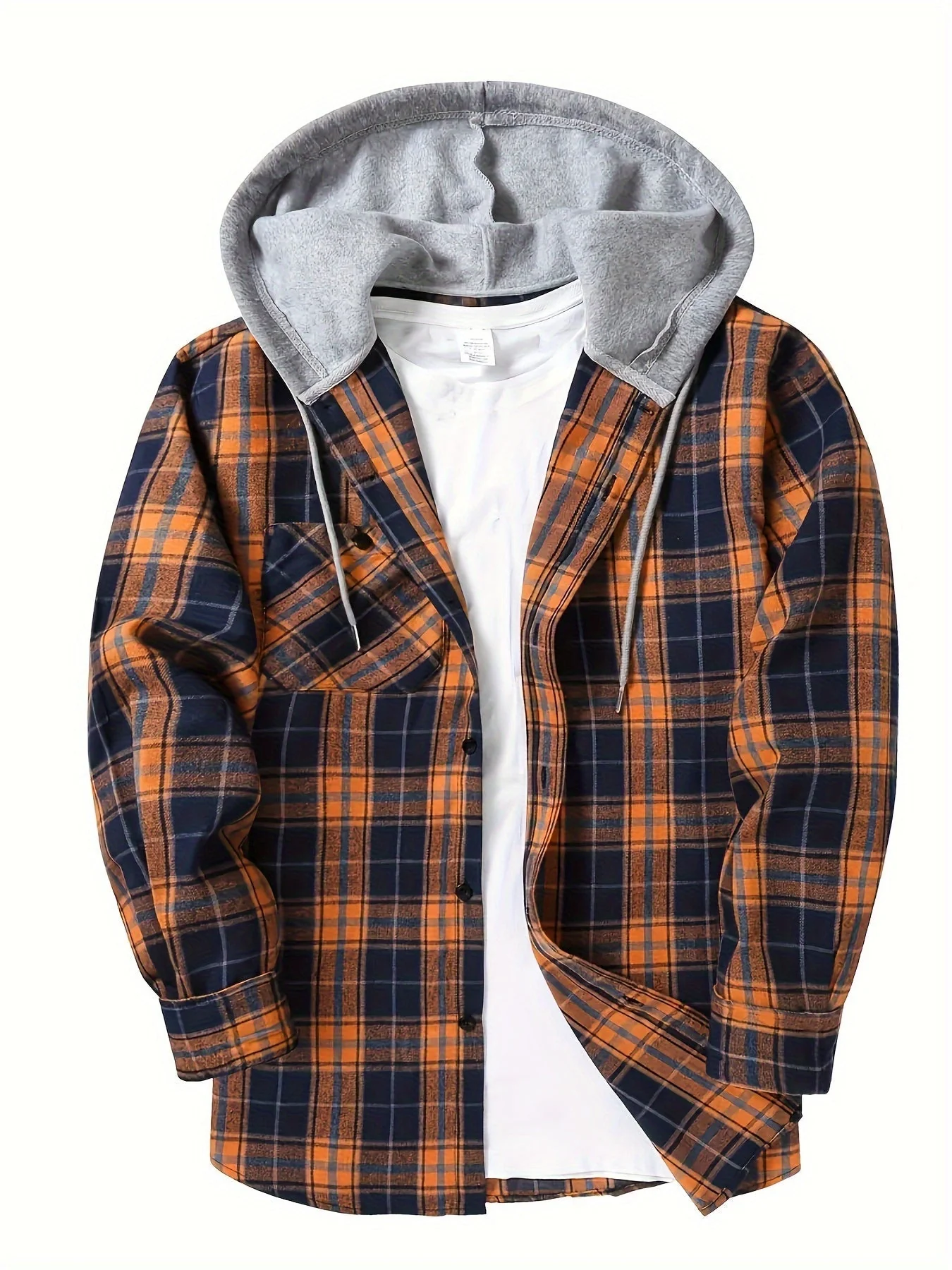 Florian | Kariertes Hoodie-Hemd - Image 9