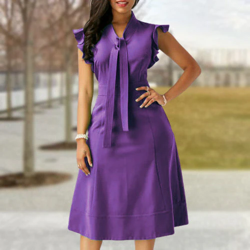 Francesca | Damenkleid mit Rüschenärmeln - Image 2