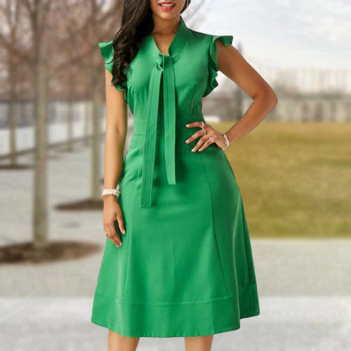 Francesca | Damenkleid mit Rüschenärmeln - Image 3