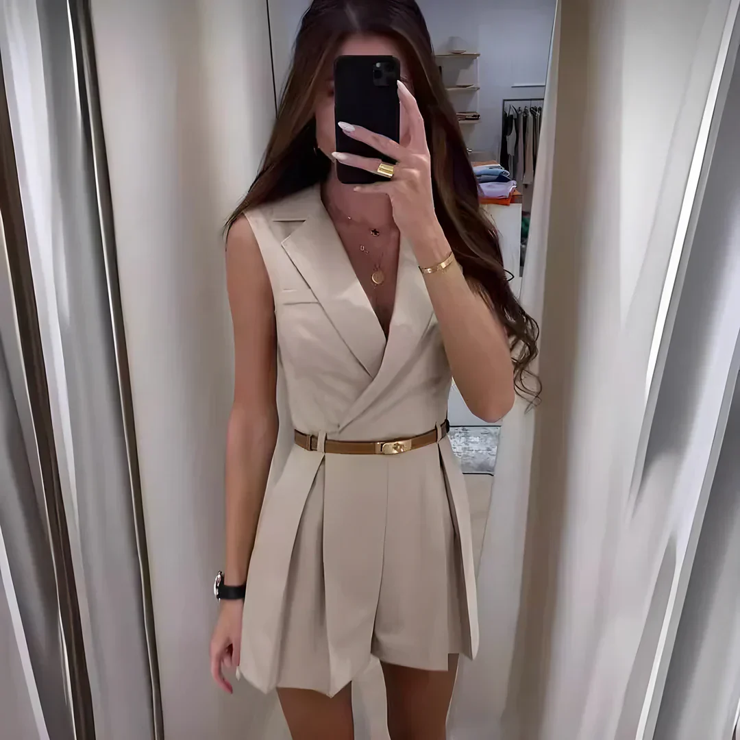 FRANCESCA | Stilvoller ärmelloser Jumpsuit - Image 3