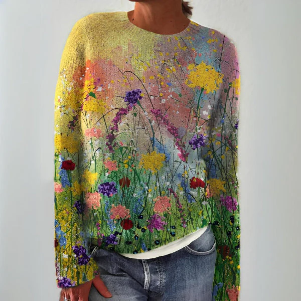 Francescaa - Handge Fertigt Woll Pullover - Image 3