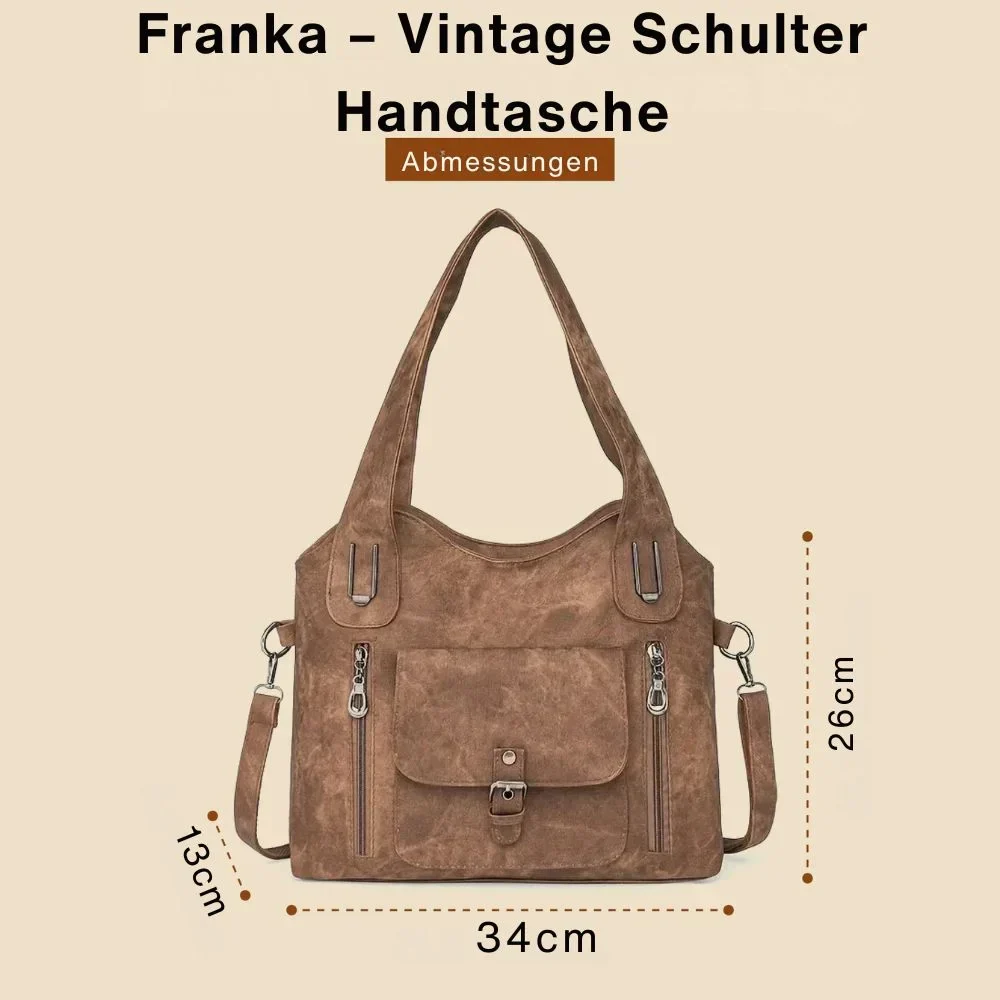 Franka – Vintage Schulter Handtasche - Image 3