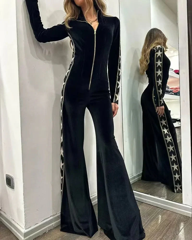 Franziska | Eleganter festlicher Samt Jumpsuit - Image 3