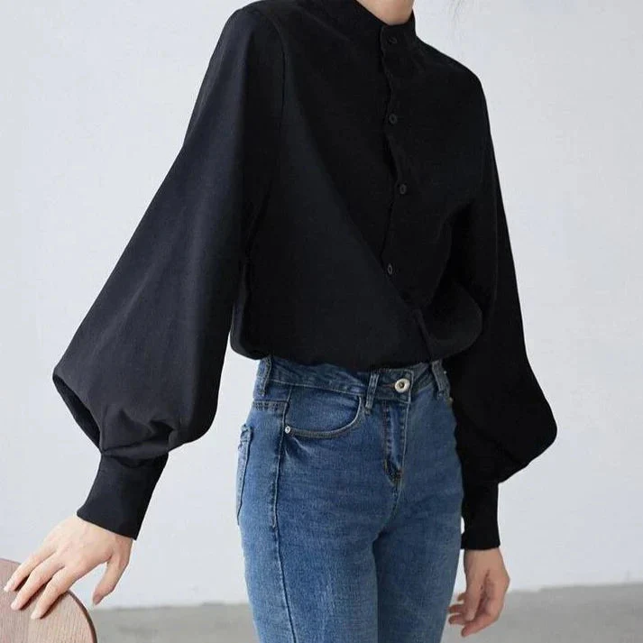Franziska | Komfortable Elegante Puffärmel Bluse - Image 2